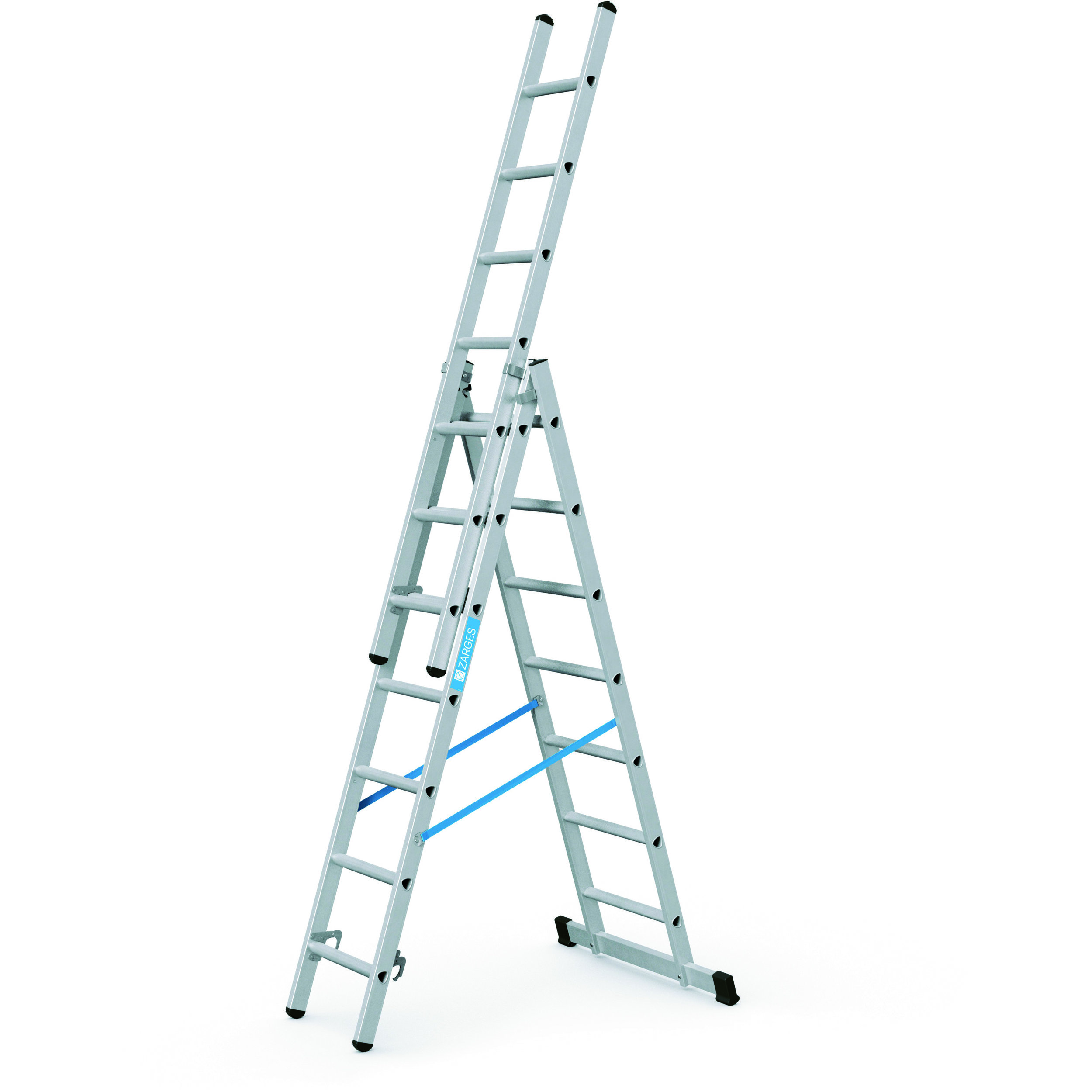 Zarges Skymaster DX - Gebördelte Mehrzweckleiter, 3-teilig