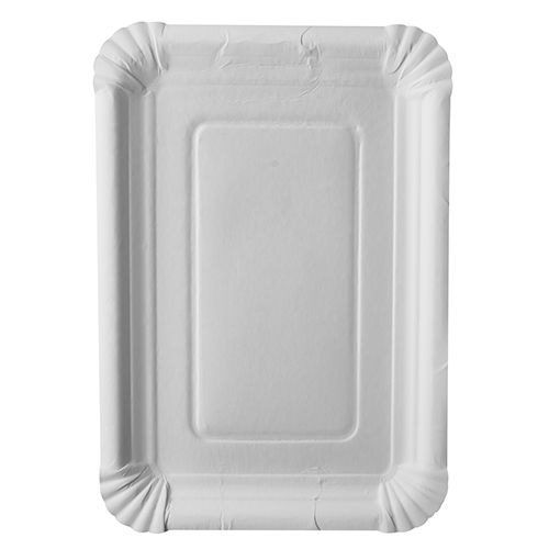 Pappteller eckig "pure" 18 x 26 cm, VPE= 500 Stück (2x 250)