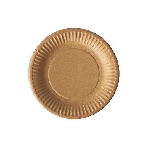 Pappteller rund "pure" Ø 15 cm braun, VPE= 500 Stück (25x 20)
