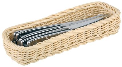 APS Besteckkorb -ECONOMIC- Horizontal, beige, 27 x 10 cm, H: 4,5 cm