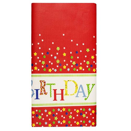 Papiertischdecke, Geburtstag, 5 x 1,2 m "Happy Birthday", VPE = 15 Stück (15x1)