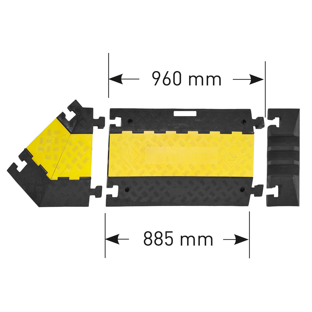 Morion Kabelbrücke Winkelstück 3er Kanal