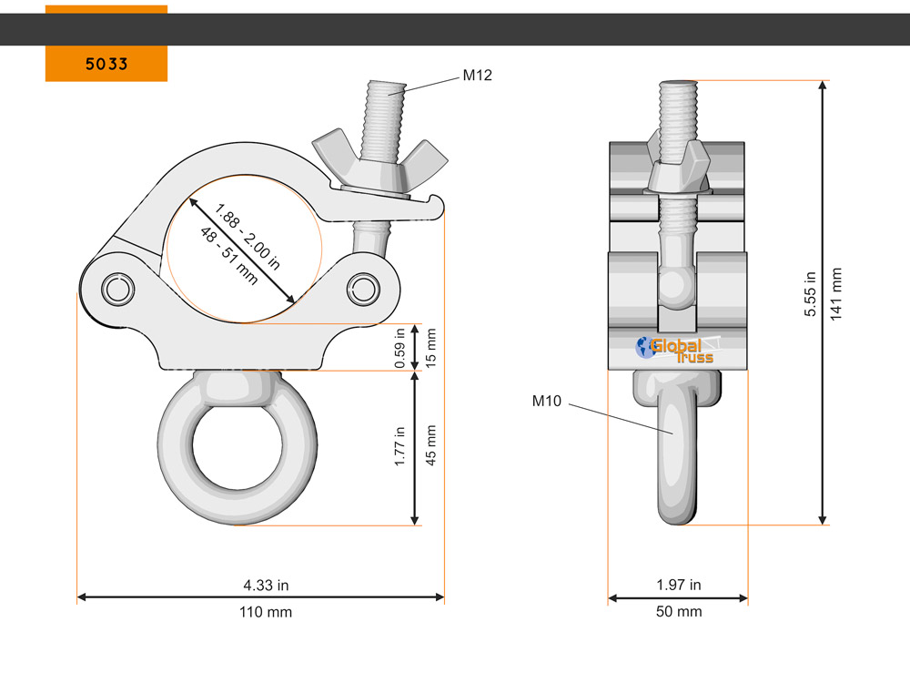 Half Coupler Eye 48-51/50/200kg