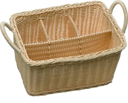 APS Besteckkorb -ECONOMIC- Big, 4Fächer, beige, 26 x 18 cm, H: 15 cm