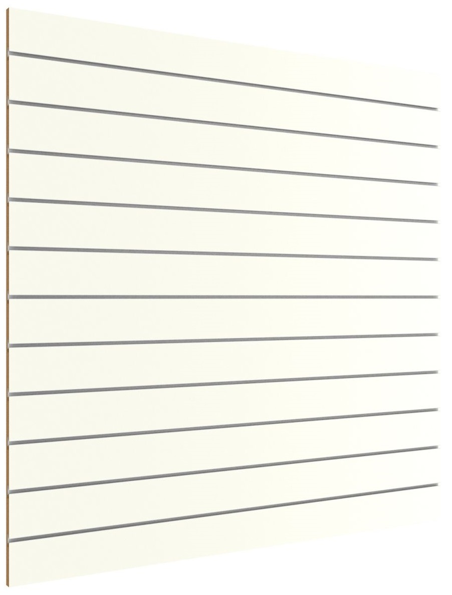 SPACEWALL® light Lamellenwand Acryl Weiß inkl. Alu-Schienen