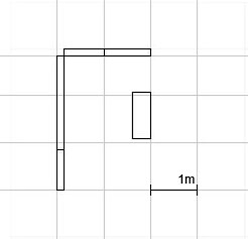 PIXLIP GO Eck Messestand 3x2m - inkl. LED Counter S Black