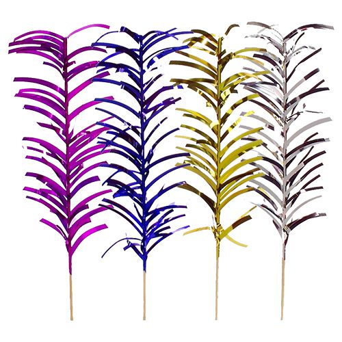 Cocktail-Palme 20 cm farbig sortiert "Palmblätter", VPE= 800 Stück (8x 100)