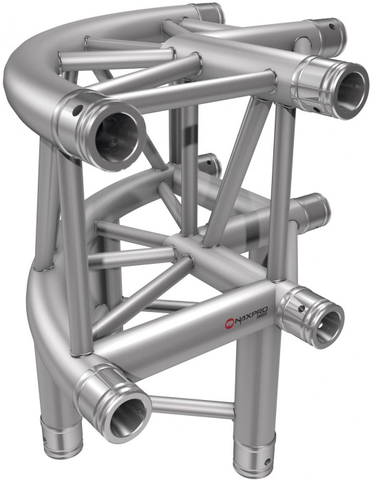 Naxpro-Truss FD 34 C30R 90° 3 Weg Winkel rund