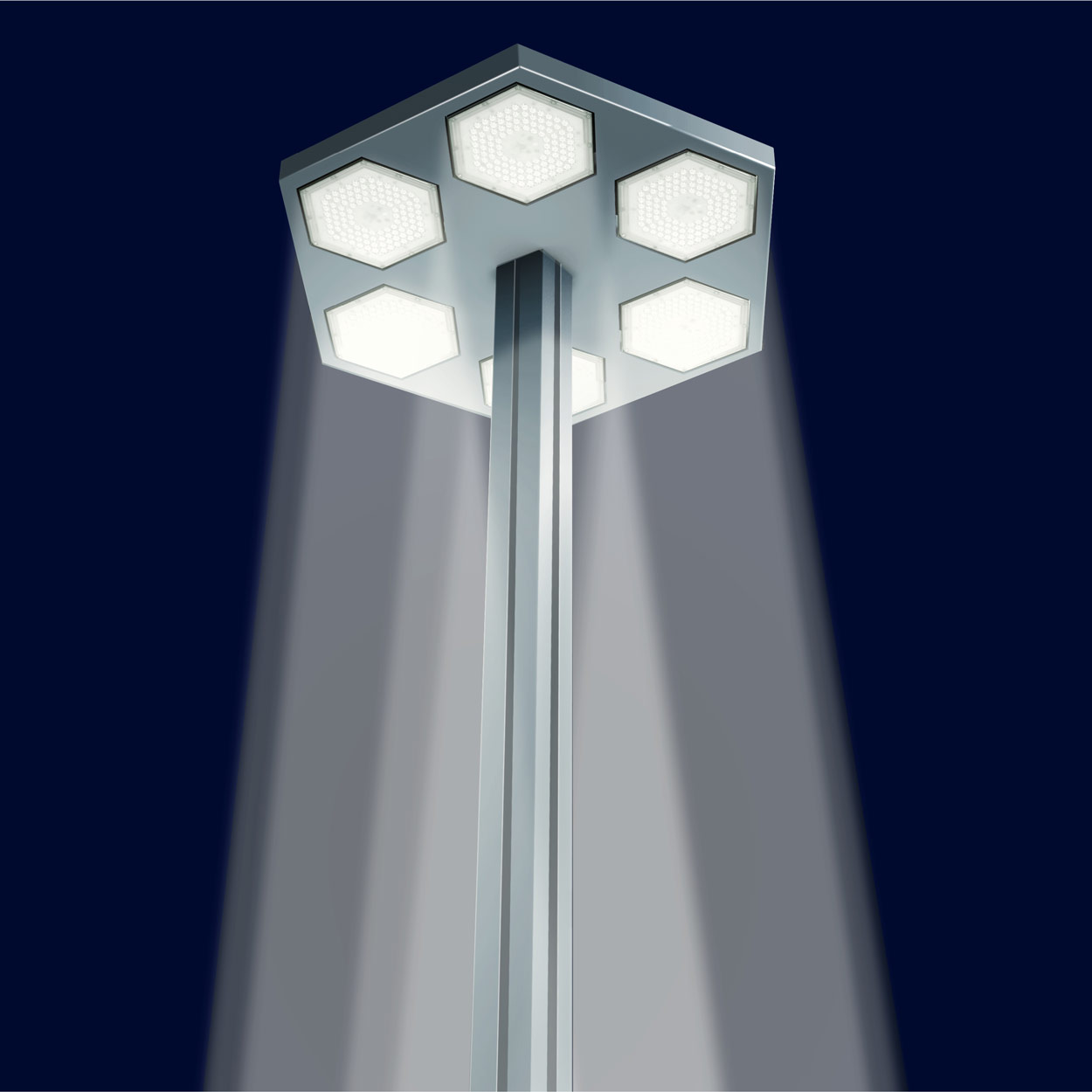 LED Lichtmast freistehend - 600 Watt