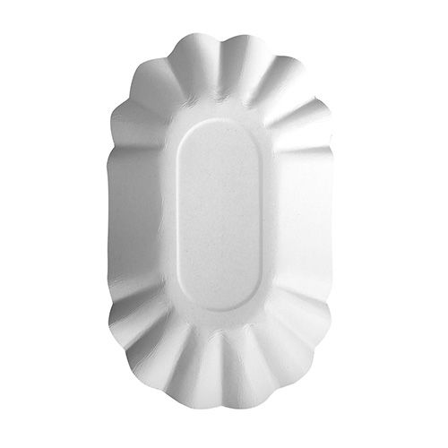 Pappschalen oval "pure" 9 x 16 cm weiß, VPE= 1000 Stück (4x 250)