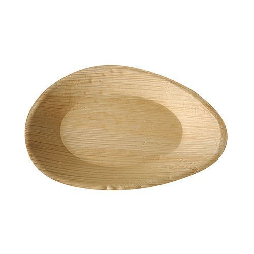 Palmblatt Teller "pure" oval 26 x 17 cm, VPE= 120 Stück (20 x 6)