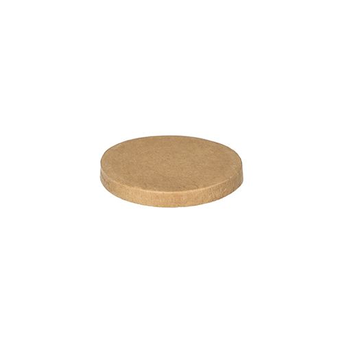 Pappdeckel für Portionsbecher rund Ø 6 cm, braun, VPE= 1000 Stück (20x 50)