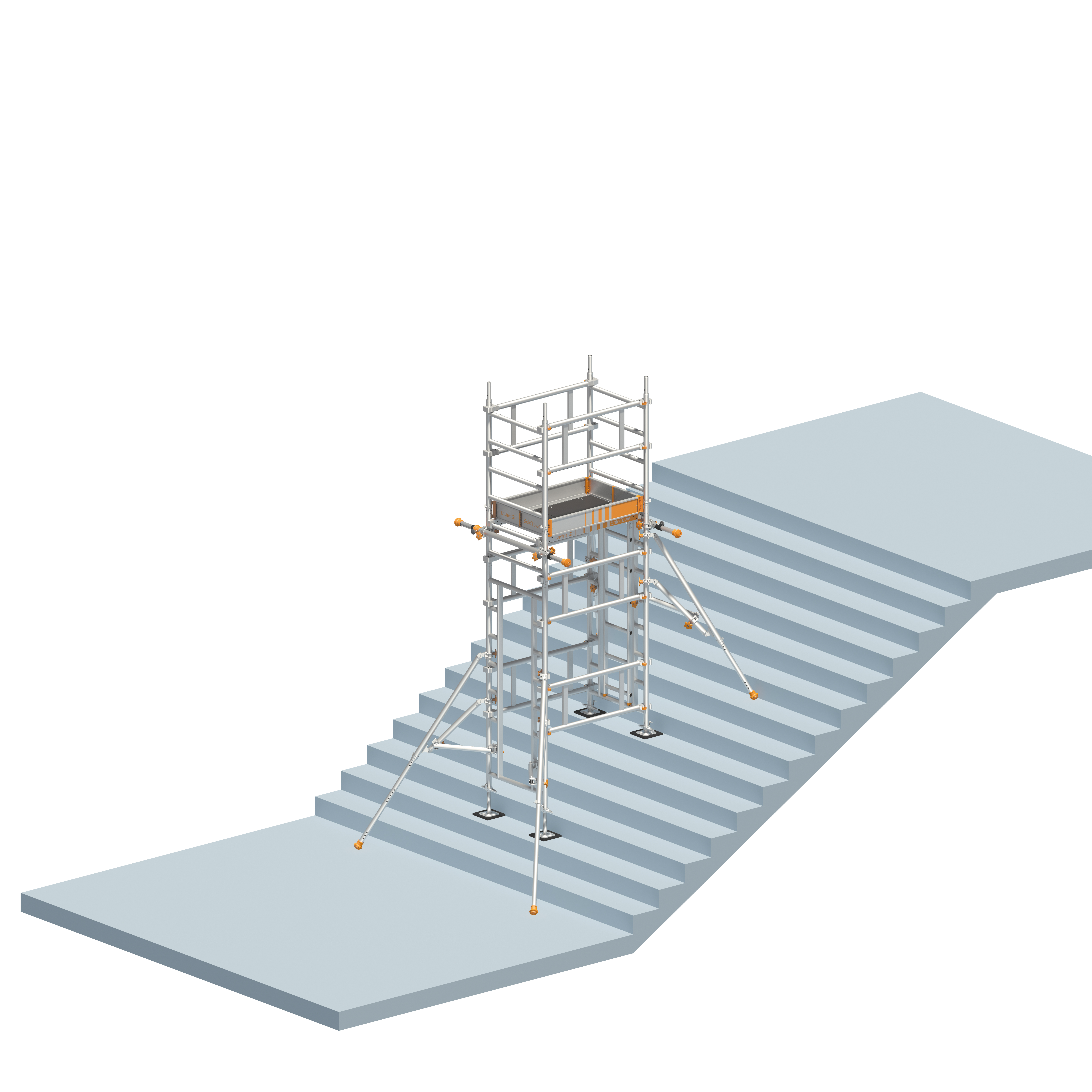 Layher Solotower mit Treppen-Kit