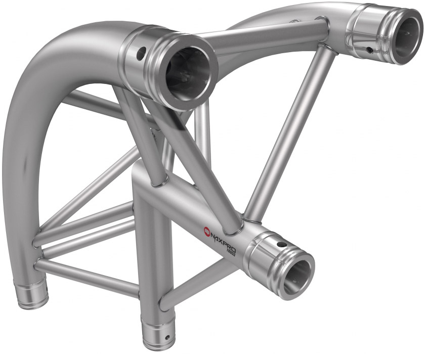 Naxpro-Truss FD 33 C25R 90° 2 Weg Winkel Rund