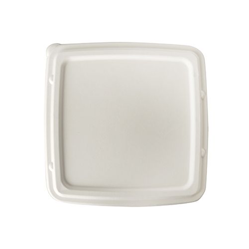 Deckel aus Zuckerrohr "pure" 23,6 x 23,6 cm weiß, VPE= 125 Stück (5x 25)