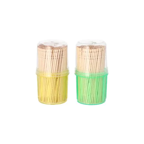 Partypicker rund 6,5 cm gedrechselt, im Spender, VPE= 4000 Stück (10x 400)