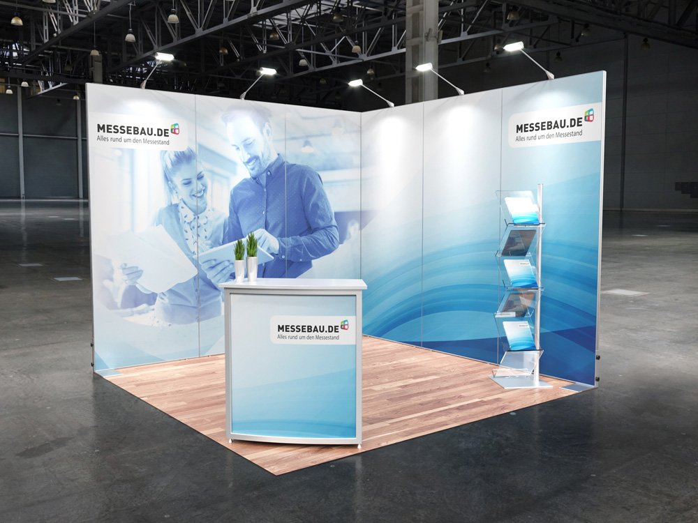 Octawall Messestand 3x3m Eckstand