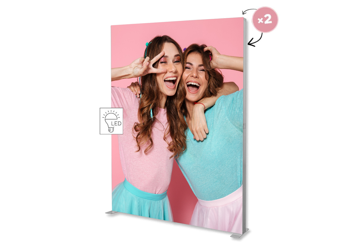 PMP Lightbox – 200 x 250 cm, inkl. Transporttasche mit Rollen