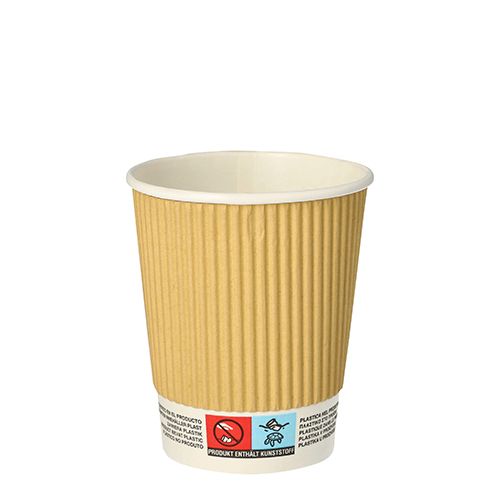 Einweg-Kaffeebecher, Pappe "pure", 0,2 l doppelwandig, VPE= 500 Stück (20x 25)
