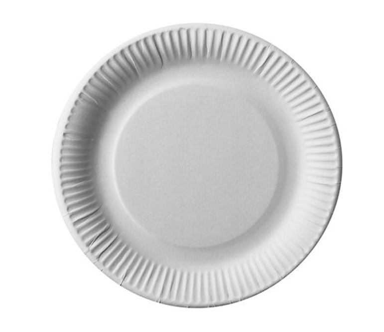Pappteller rund "pure", Ø 23 cm, weiß, VPE= 600 Stück (6x 100Stück)