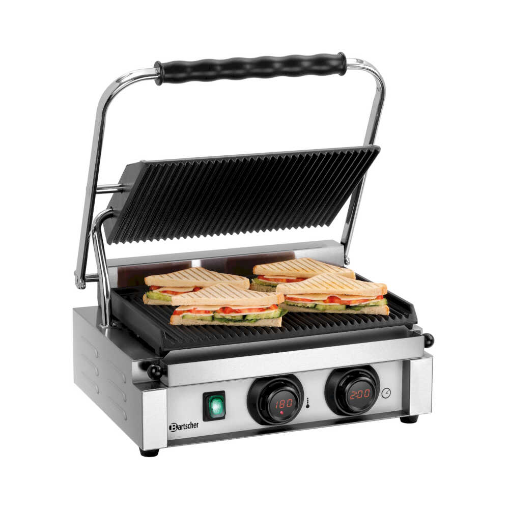 Bartscher Kontaktgrill "Panini-MDI" 1R, Grillfläche 36x28,5 cm, 2200 Watt, 230V