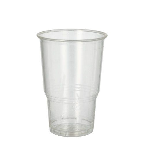 Kaltgetränkebecher, PLA "pure" 0,25 l glasklar mit Schaumrand, VPE= 300 Stück (12x 25)