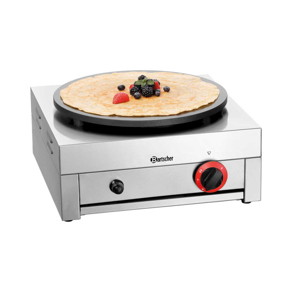 Bartscher Crêpe-Backgerät 1CP400G, 1Platte mit 400mm, 3,0KW, Gas