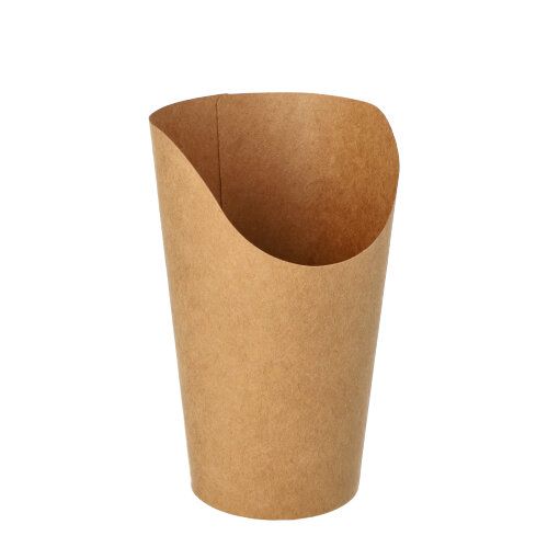 Wrap Cups, Pappe 470 ml 13,4 x 6 x 8 cm braun, VPE= 500 Stück (10x 50)