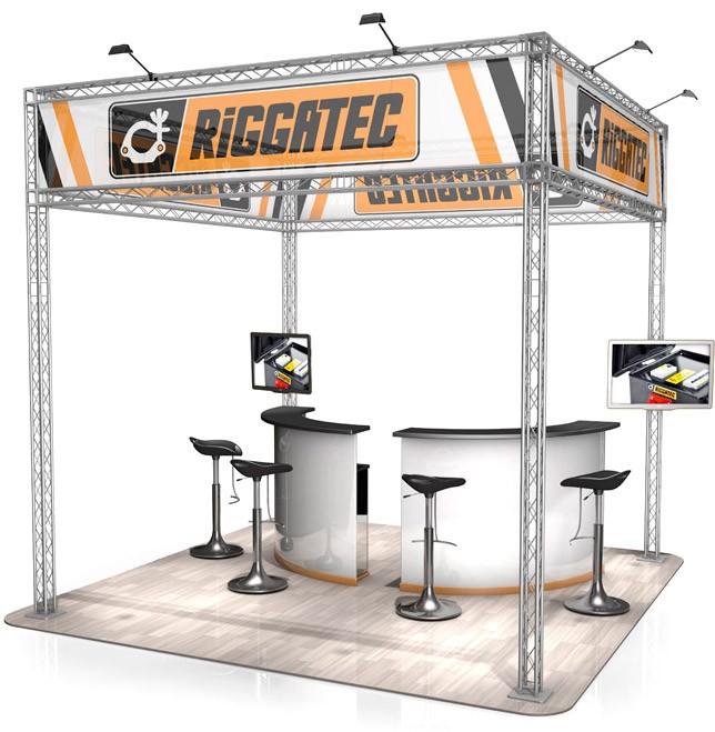 Messestand Traverse FD 14 - 3 x 3 m