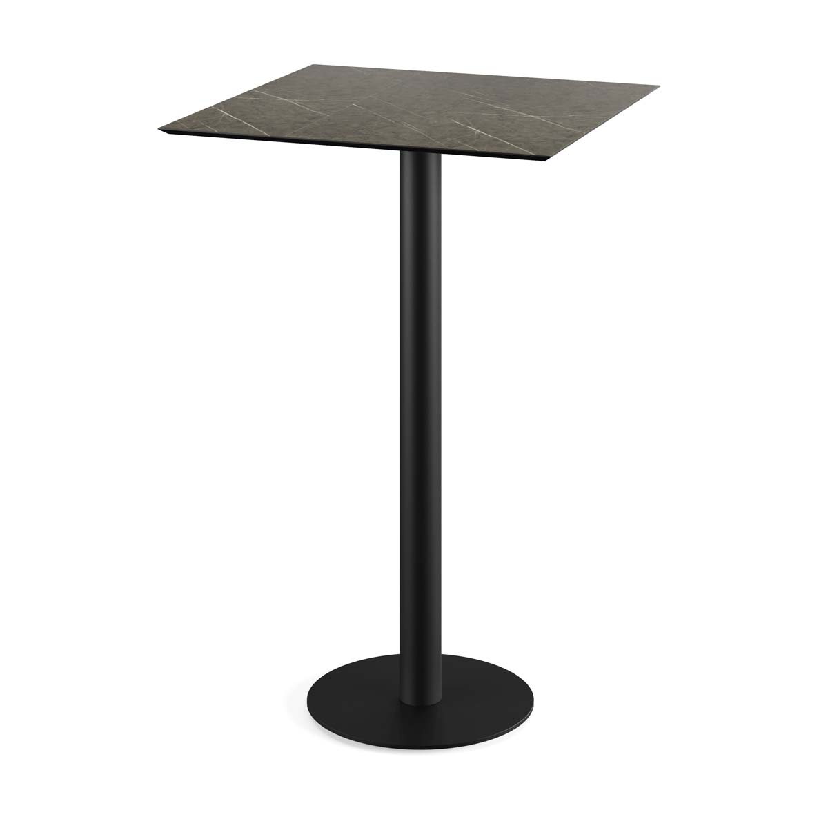 Urban Stehtisch HPL 70x70 cm - Gestell Schwarz