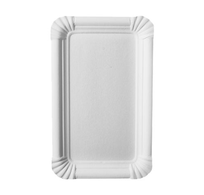 Pappteller eckig "pure" 11 x 17,5 cm, VPE= 1000 Stück (4x 250)