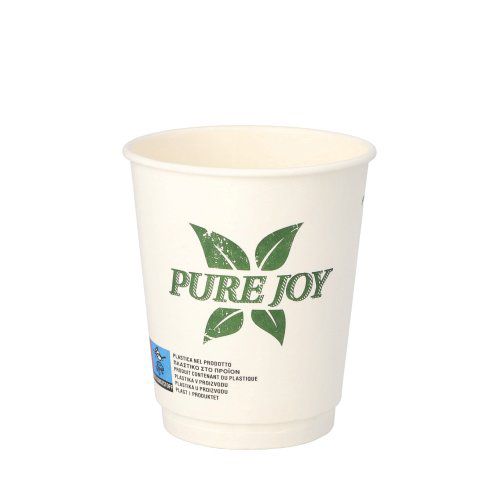 Doppelwandiger Pappbecher 0,2 l "Pure Joy", VPE= 480 Stück (24x 20)