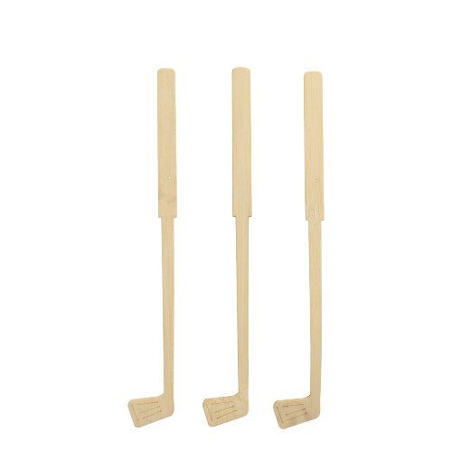 Getränke-Quirle, Bambus "pure" 15 cm "Golf", VPE= 1000 Stück (10x 100)