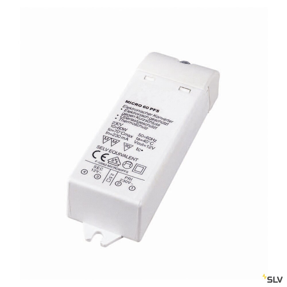 MINITRAFO 1, 60VA, 12V, L/B/H 10,5/3,3/2,2 cm