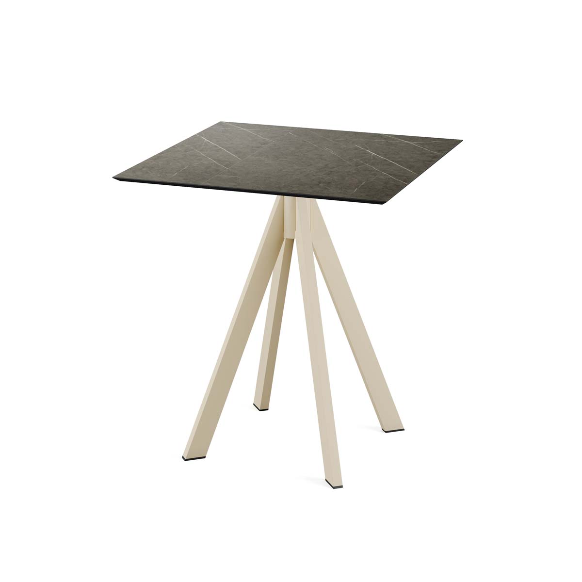 Infinity Terrassentisch HPL 70x70 cm - Gestell Sand