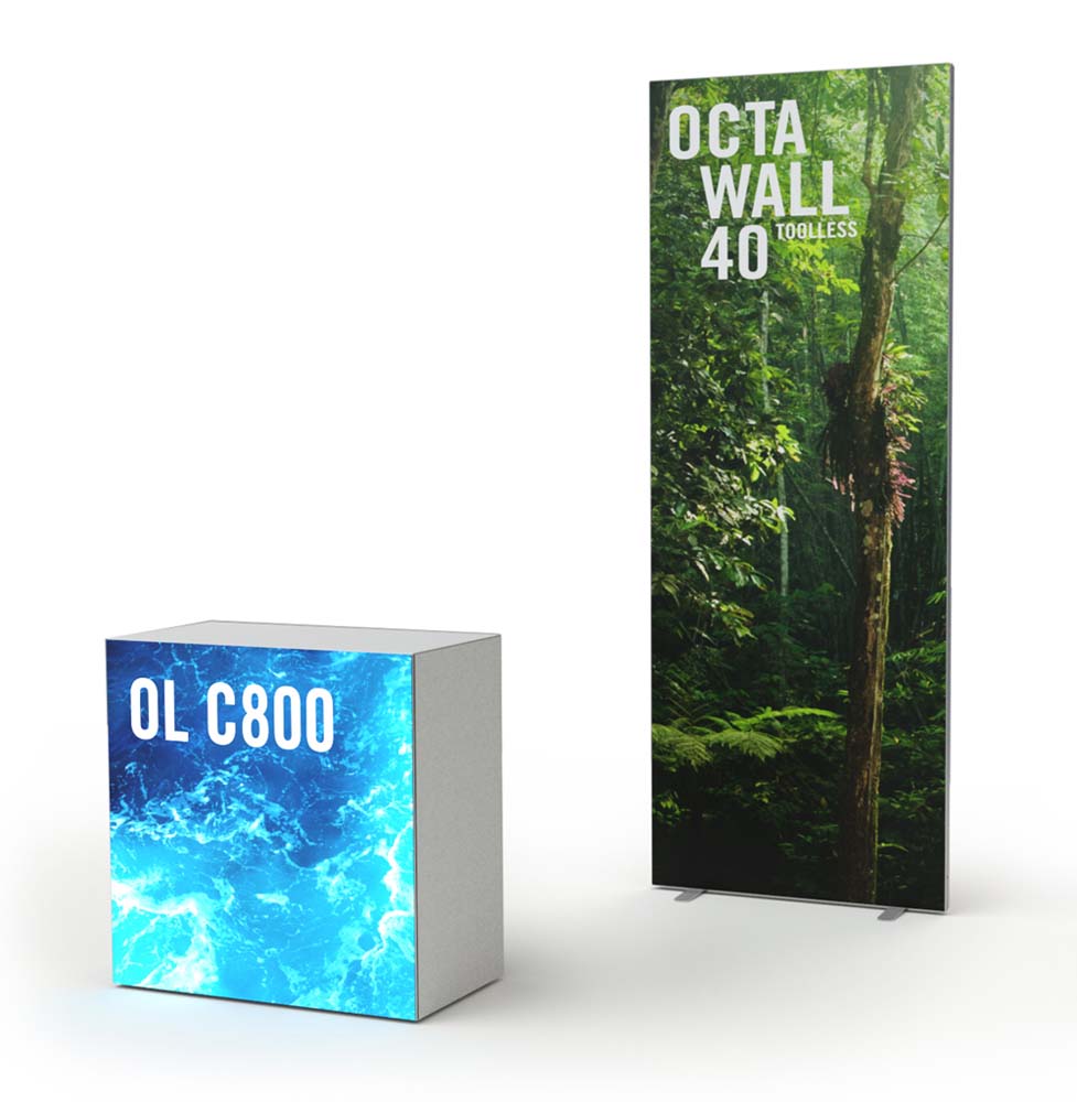 Octanorm Promotionstand 950 x 2480mm mit Counter