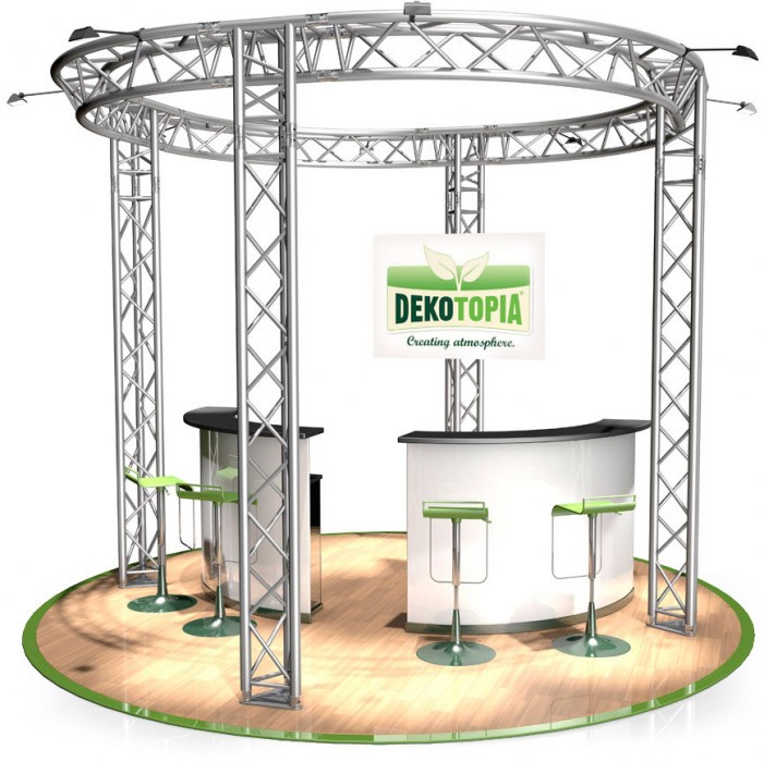 Messestand Traverse FD 33 - 6,5 x 3 m