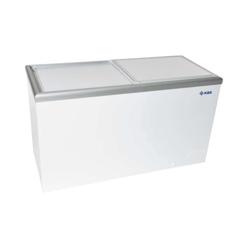 KBS Tiefkühltruhe CAL 46 mit Schiebedeckeln, 345 Liter, -16°C bis -23°C, 1344 mm Breite