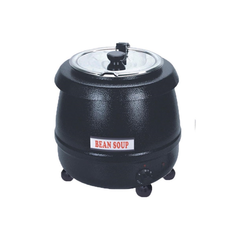 Elektrischer Suppentopf, schwarz, 10L – 230V
