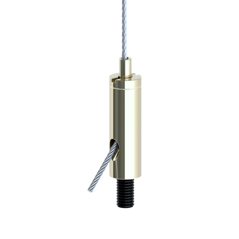 Drahtseilhalter Gripper 15 SE M6i, vernickelt mit 8mm rausstehendem Gewinde