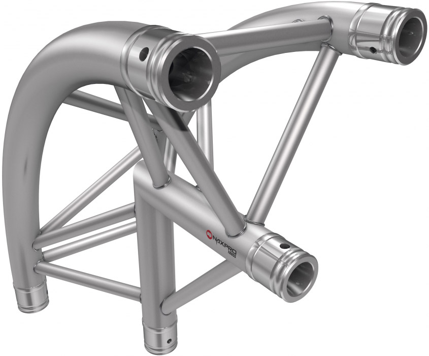Naxpro-Truss FD 23 C25R 90° 2 Weg Winkel Rund