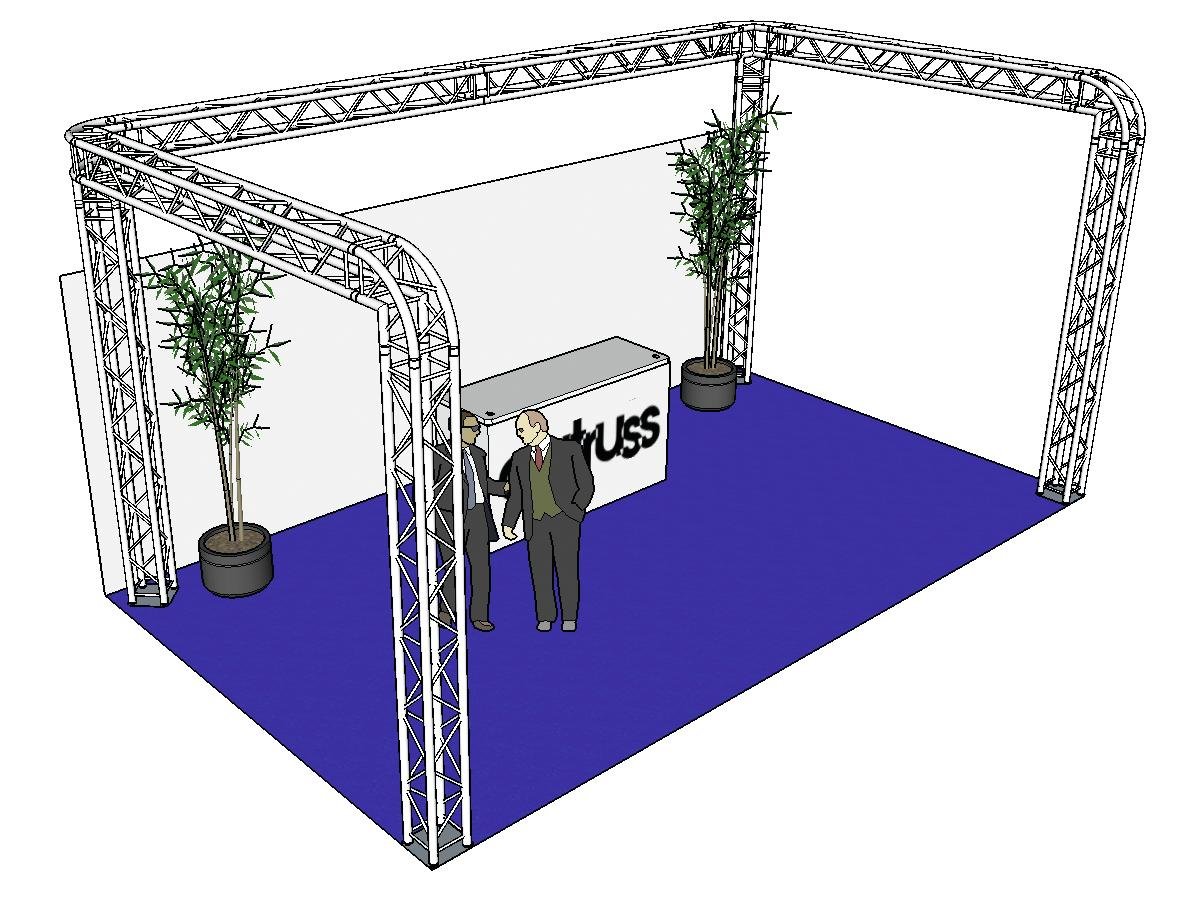 ALUTRUSS Traversenset QUADLOCK 6082R U-Form 7x4x3,5m (BxTxH)