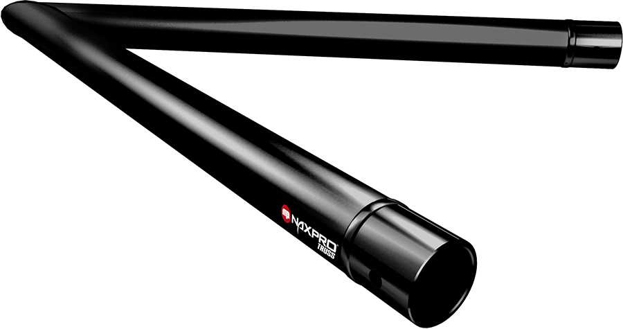 Naxpro-Truss FD 21 C19 45° 2 Weg Winkel RAL9005 - Schwarz - Seidenmatt