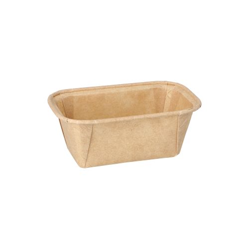 Backformen "pure" eckig 167 ml 4 x 6,5 x 11 cm braun, VPE= 800 Stück (16x 50)