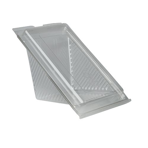 Sandwichboxen mit Klappdeckeln, PLA "pure" eckig 9 x 11,1 x 19 cm transparent groß, VPE= 500 Stück (10x 50)