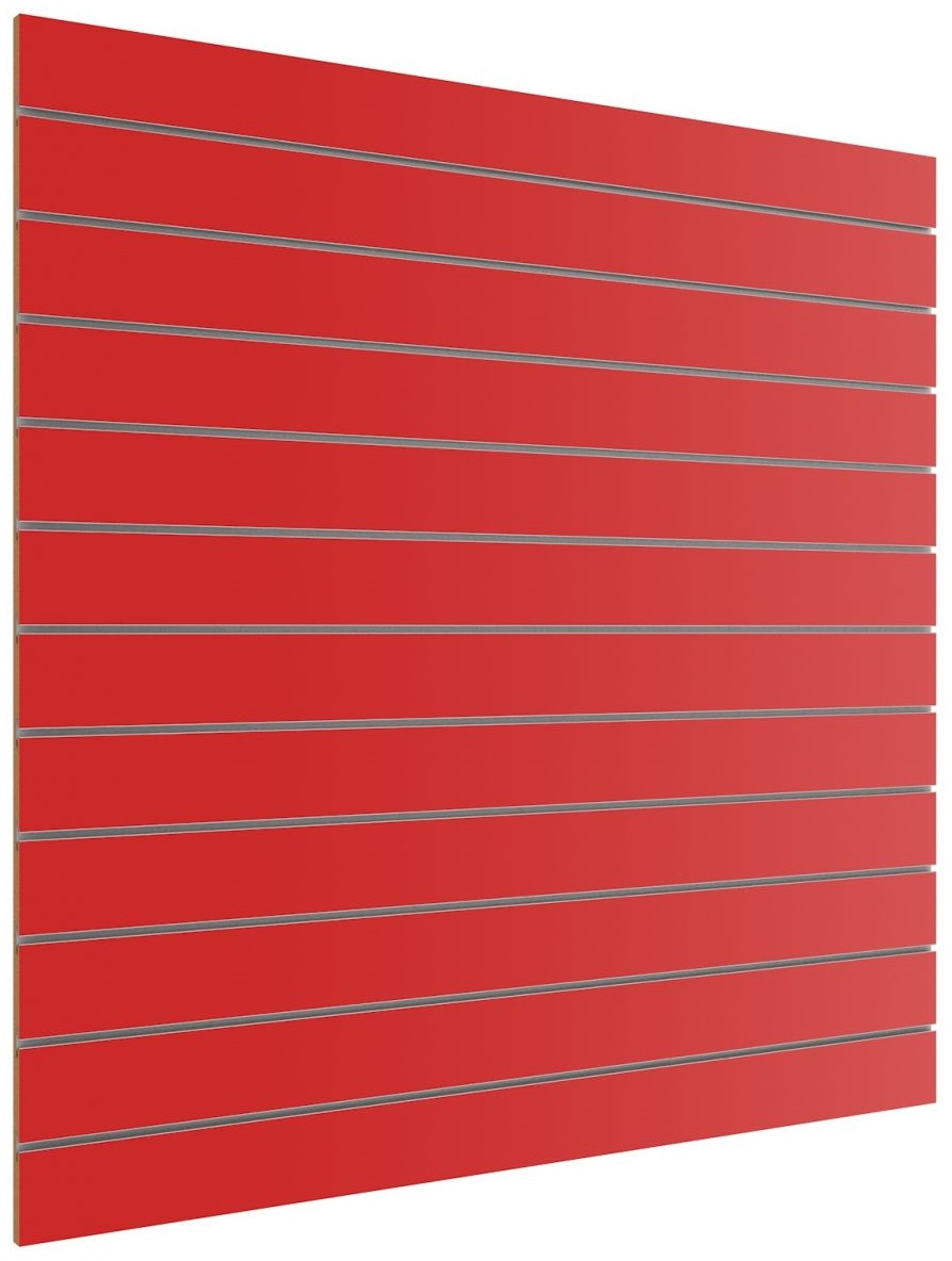 SPACEWALL® light Lamellenwand rot inkl. Alu-Schienen