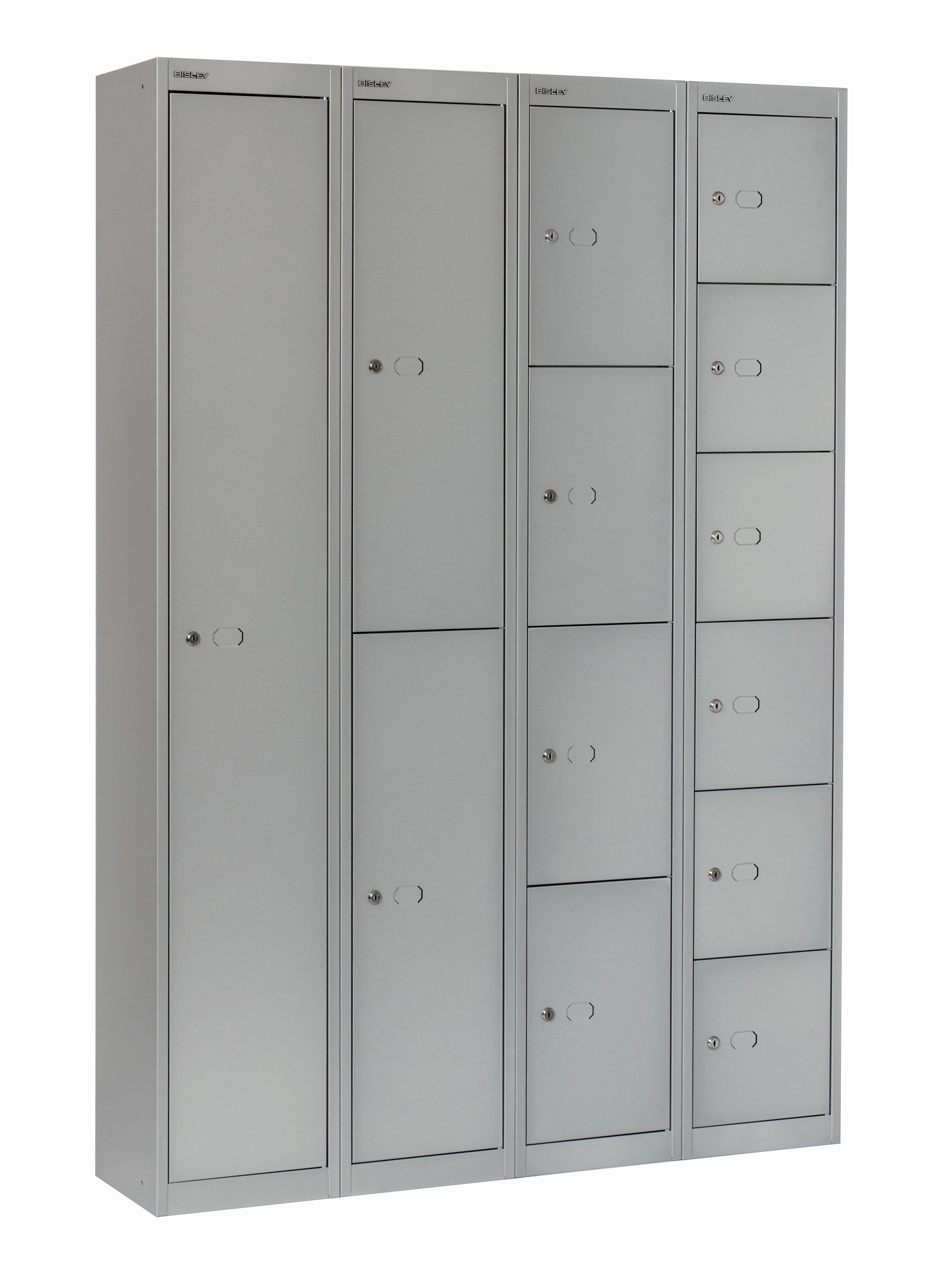 Bisley Garderobenschrank Office mit 1 Abteil und 2 Fächer - 305mm Tiefe