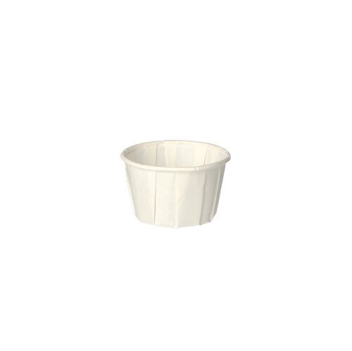 Dressingbecher aus Papier "pure" 50 ml Ø 5,8 cm x 3,5 cm weiß, VPE= 5000 Stück (20x 250)