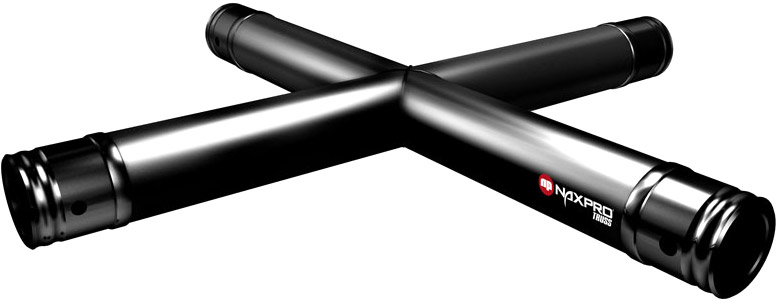 Naxpro-Truss FD 31 C41 90° 4 Weg Winkel RAL9005 - Schwarz - Seidenmatt
