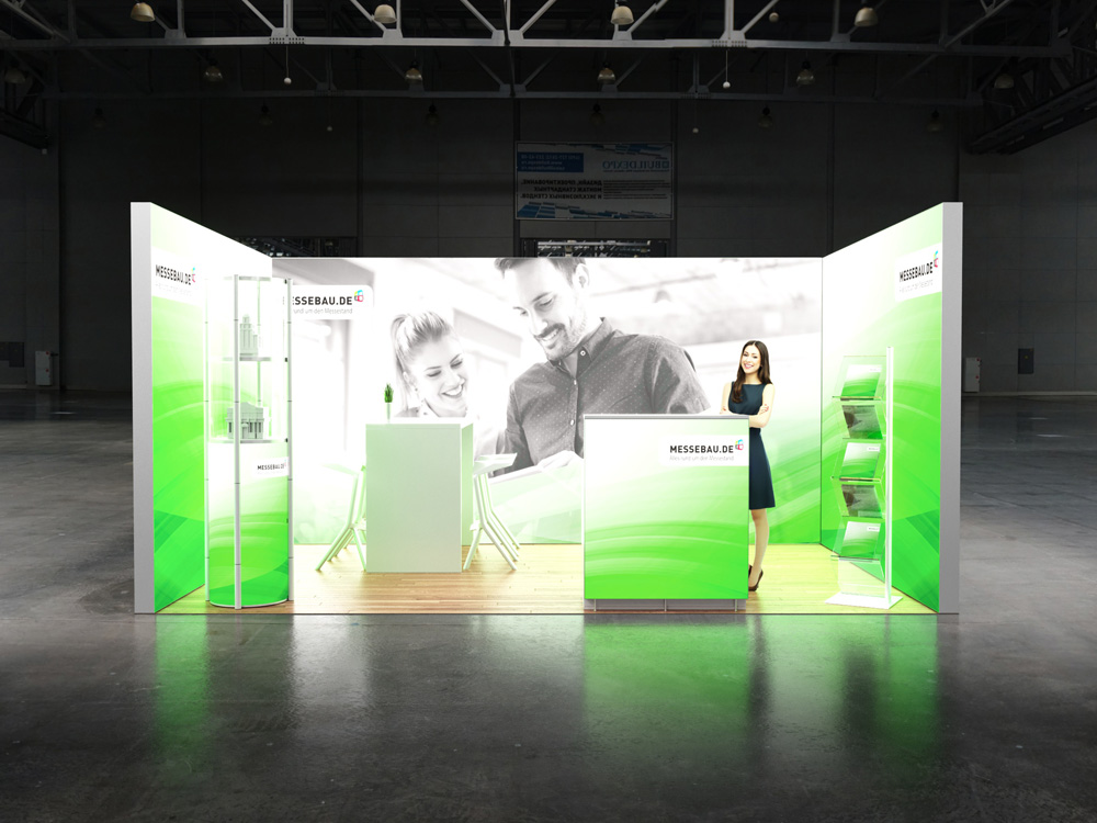 Octalumina LED Messestand 3x5m Reihenstand